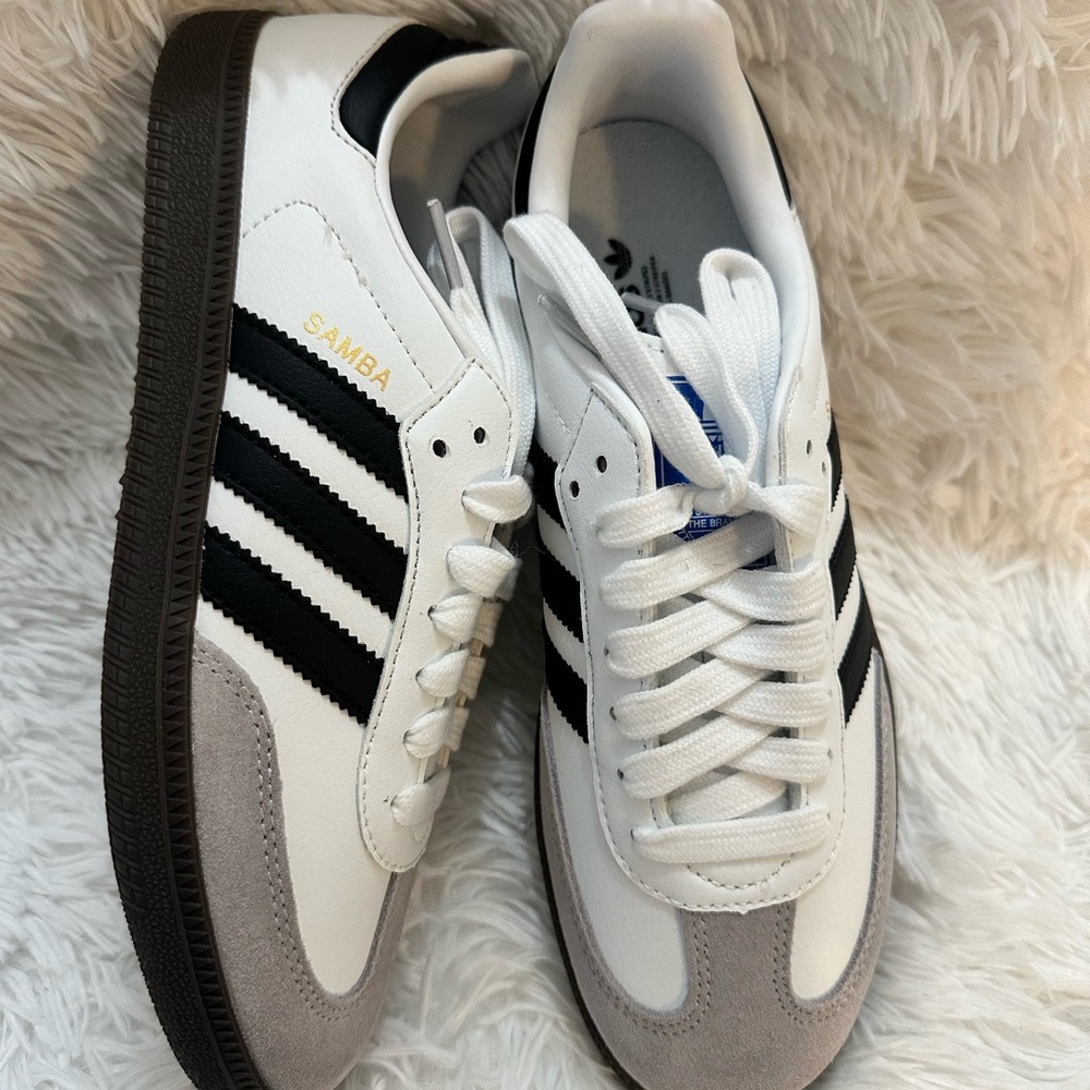 Adidas Samba White Black Gray Sneakers